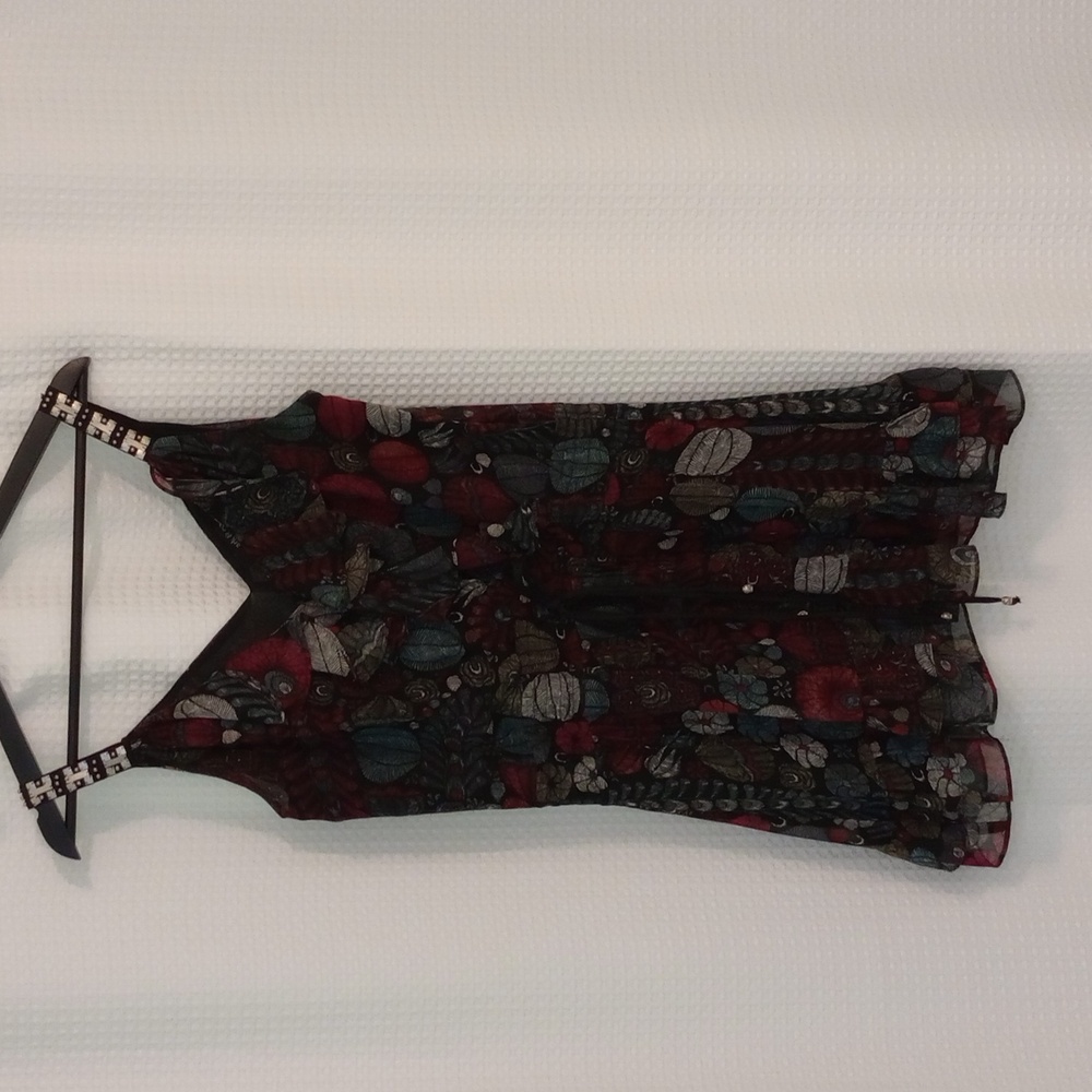 ARK + CO. - Colorful Pattern + Metal Shoulder Detail - Size: Small